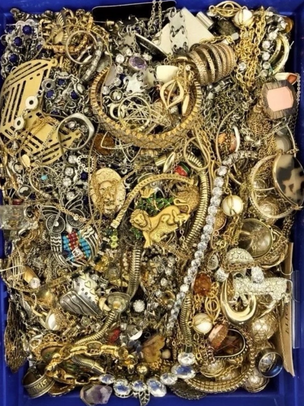 3 LB Mixed Jewelry Lot | Wearable Repair Repurpose Bulk Treasure Resale